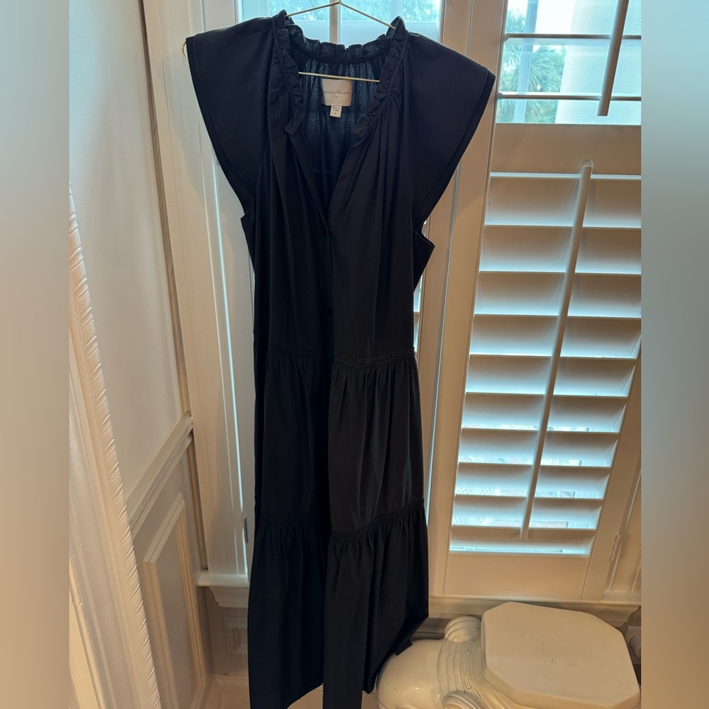 Brochu walker the Santorini dress washed black